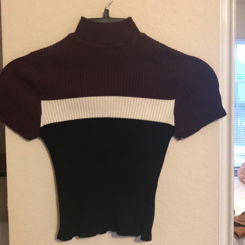Turtle Neck Crop Top